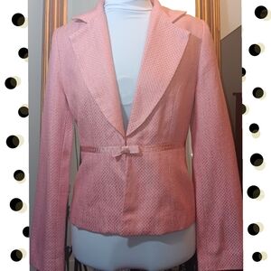 AGB Pink Jacket with tiny bow front closure